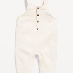 Fleece Button-Front Overalls for Baby
