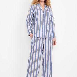 Poplin Pajama Pant Set