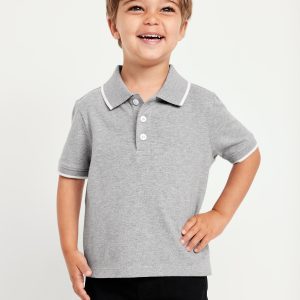 Short-Sleeve Pique Polo Shirt for Toddler Boys
