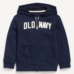 Unisex Logo-Graphic Zip Hoodie for Toddler