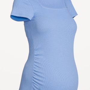 Maternity Trapeze-Neck T-Shirt