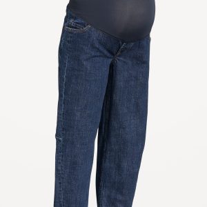 Maternity Full-Panel Baggy Barrel Jeans