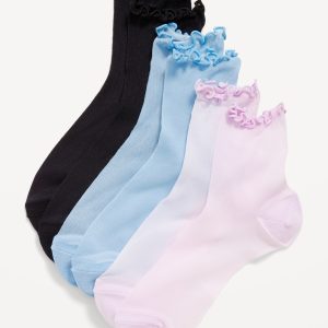 Sheer Crew Sock 3-Pack for Women