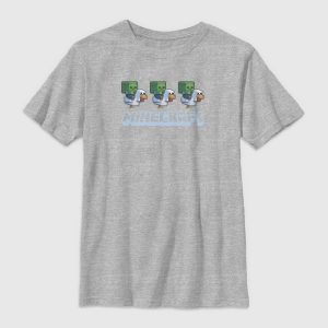 Minecraft Mini Chicken Jockey Graphic T-Shirt For Kids