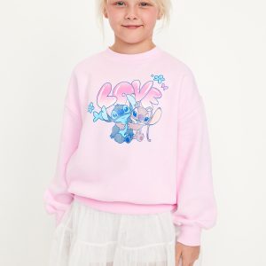 Disney© Lilo & Stitch Oversized Graphic Tunic Sweatshirt for Girls