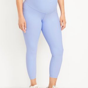 Maternity Full-Panel PowerSoft 7/8 Leggings