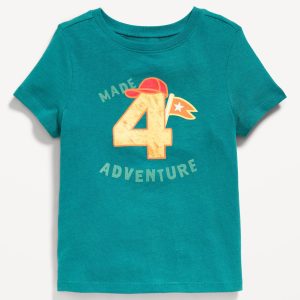 Short-Sleeve Unisex Birthday Graphic T-Shirt for Toddler
