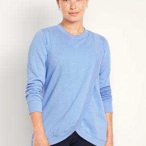 Maternity Cross-Front Nursing Tunic