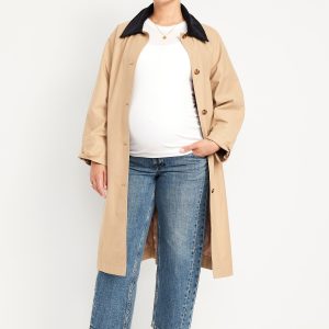Maternity Full Panel Barrel Ankle Jeans