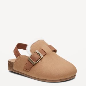 Faux-Suede Buckled Strap Sandals for Baby