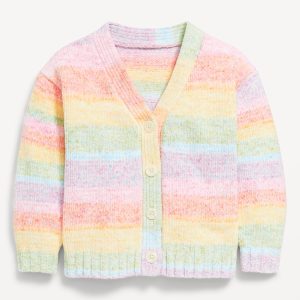 Textured Ombré Cardigan Sweater for Toddler Girls