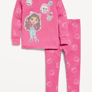 Gabby's Dollhouseâ„¢ Unisex Graphic Snug-Fit Pajama Set for Toddler & Baby