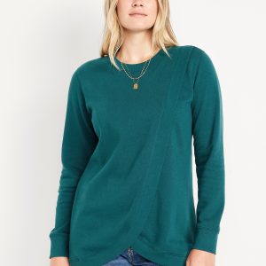 Maternity Cross-Front Nursing Tunic