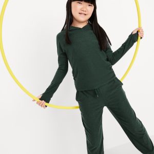 CloudMotion High-Waisted Jogger Sweatpants for Girls