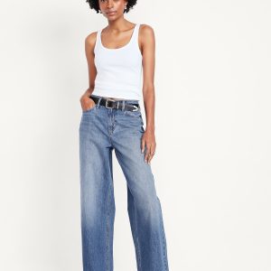 Mid-Rise Wow Baggy Wide-Leg Jeans