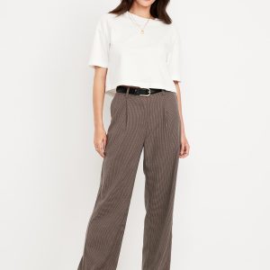 Extra High-Waisted Taylor Wide-Leg Trouser Pants