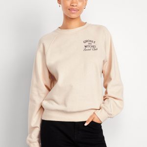 SoComfy Oversized Graphic Raglan Sweatshirt
