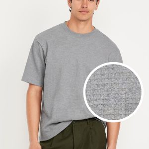 Heavyweight Crew-Neck Waffle T-Shirt