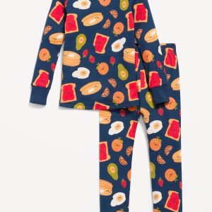Printed Snug-Fit Pajama Set for Toddler & Baby
