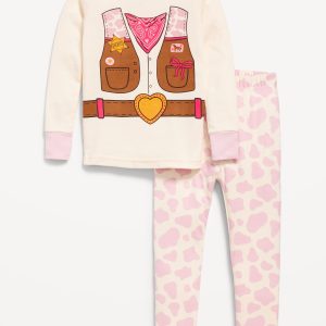 Printed Snug-Fit Pajama Set for Toddler & Baby