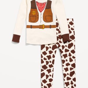 Printed Snug-Fit Pajama Set for Toddler & Baby