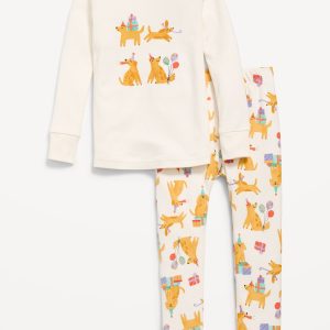 Printed Snug-Fit Pajama Set for Toddler & Baby