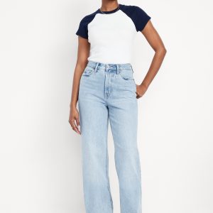 Curvy Extra High-Waisted Wide-Leg Jeans