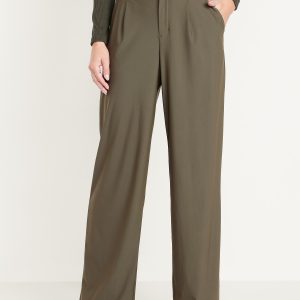 High-Waisted SleekTech Trouser Pants