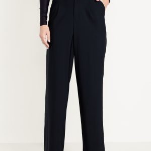 High-Waisted SleekTech Trouser Pants