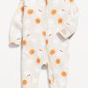 Printed 2-Way-Zip Sleep & Play Footed One-Piece for Baby