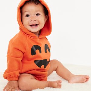 Hooded Critter Fleece One-Piece Romper for Baby