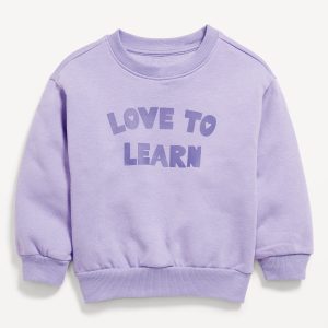 Long-Sleeve Graphic Sweatshirt for Toddler Girls