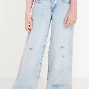 Mid-Rise Super Baggy Wide-Leg Jeans for Girls